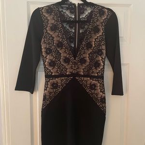 Black Lace Bebe Dress - size XS